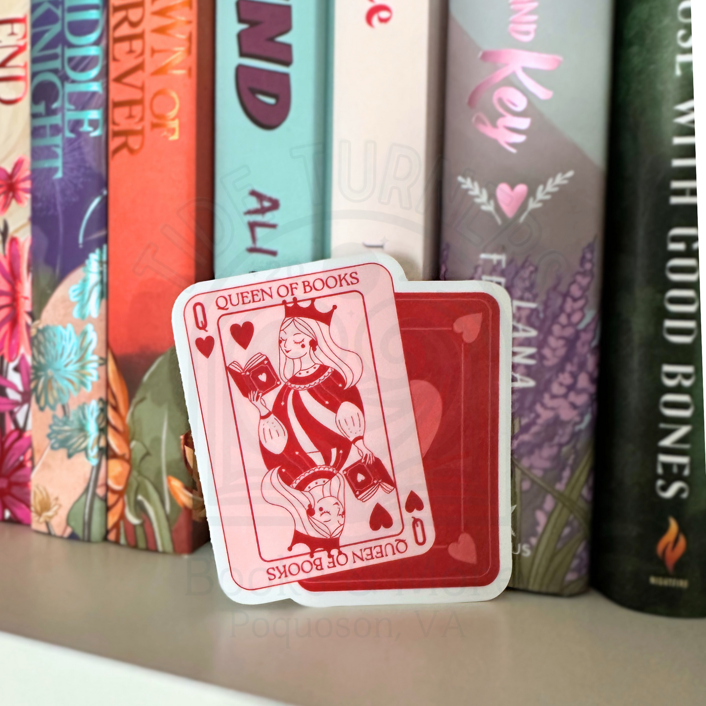 Queen of Books Sticker
