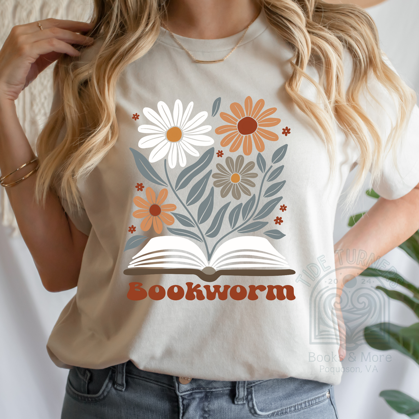 Floral Bookworm T-Shirt