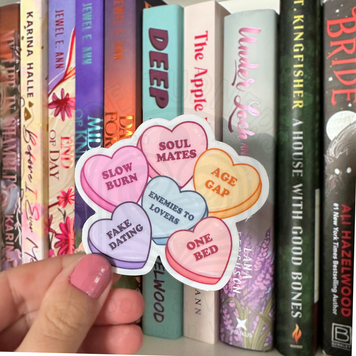 Candy Heart Romance Sticker