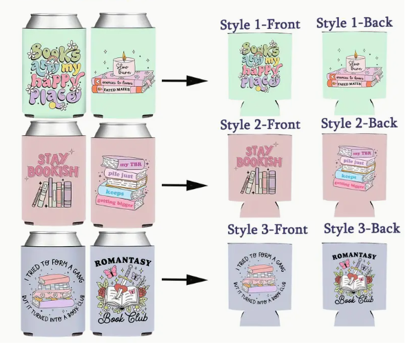 Bookish Drink Sleeves