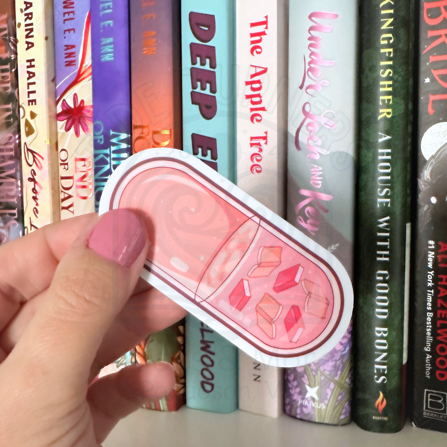 Serotonin Book Pill Sticker