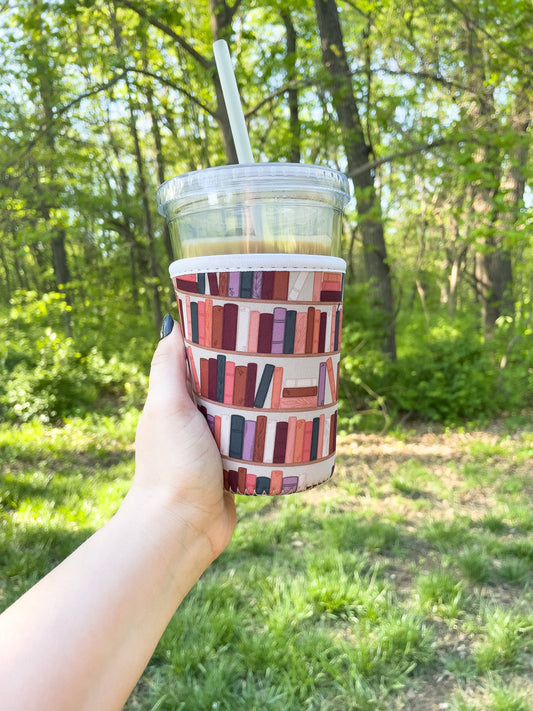 16oz Drink Sleeve | Bookshelf