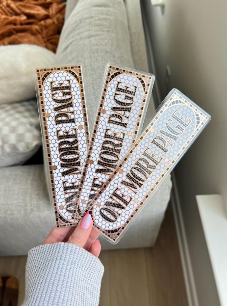 Handmade Subway Tile Foil Bookmark