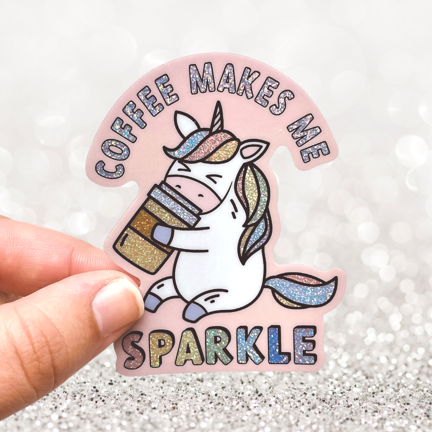 Coffee Makes Me Sparkle Unicorn