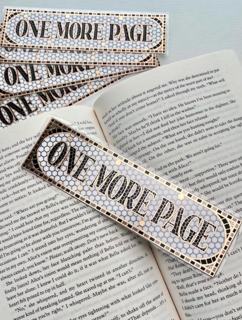 Handmade Subway Tile Foil Bookmark