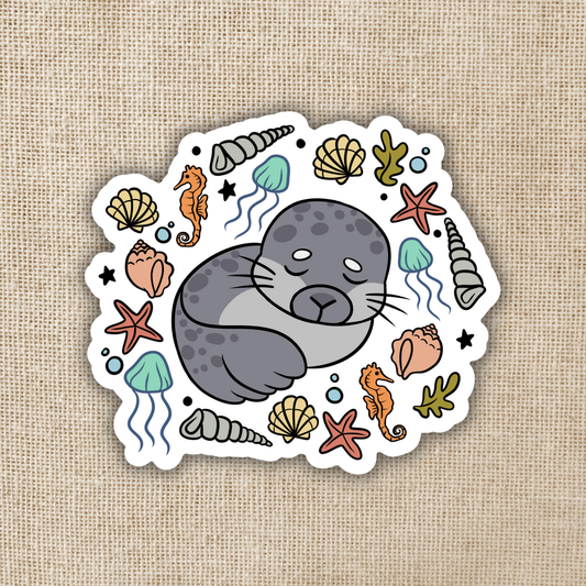 Sleeping Seal Sticker