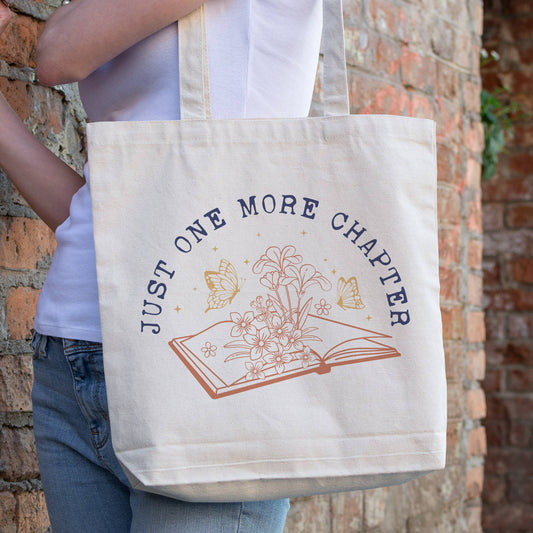 Just One More Chapter Tote Bag