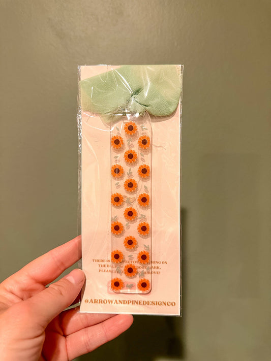 Acrylic Sunflower Bookmark