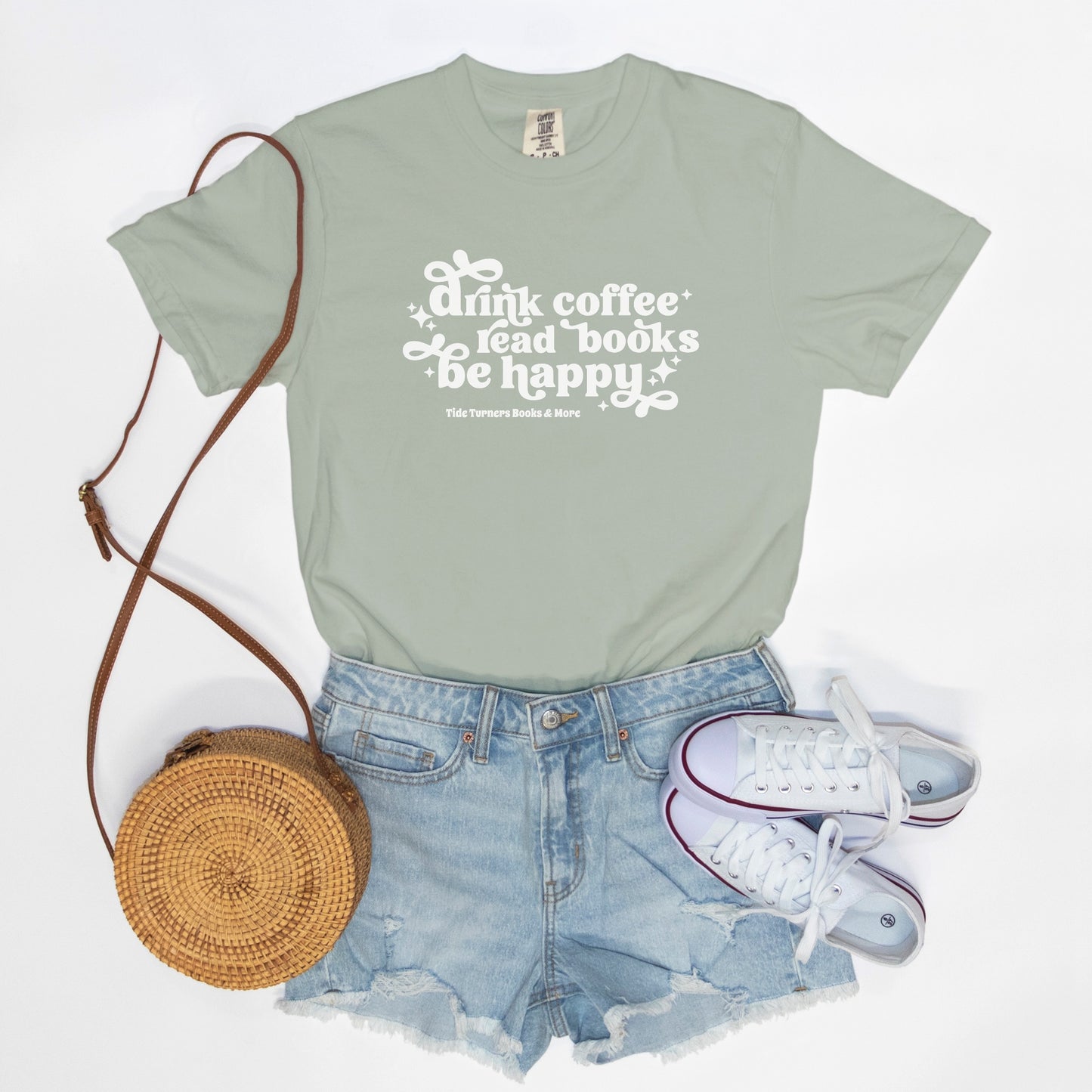 Drink Coffee, Read Books, Be Happy T-Shirt