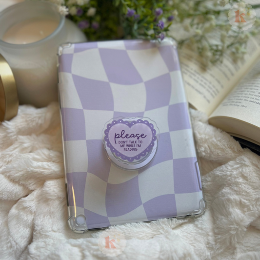 Please Don’t Talk Kindle Grip - Purple