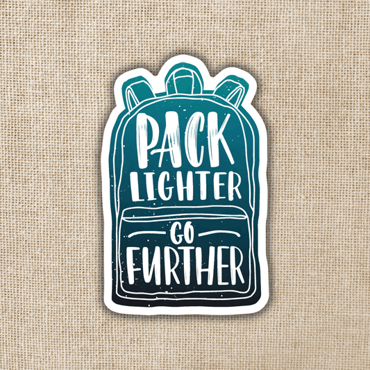 Pack Lighter Go Further Sticker, 3-inch