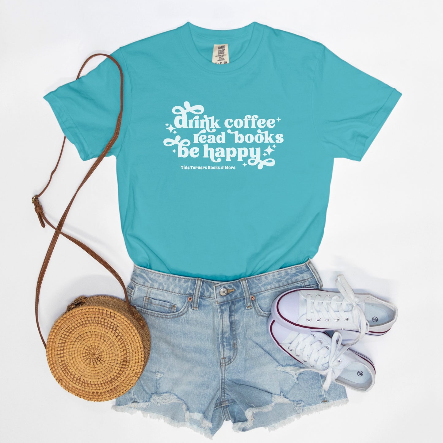 Drink Coffee, Read Books, Be Happy T-Shirt