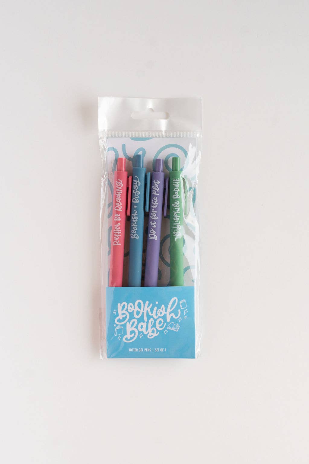 Bookish Babe Reading Jotter Colored Gel Pen Gift Set