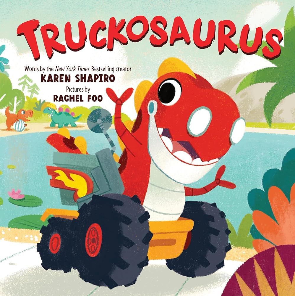 Truckosaurus: A Dinosaur Truck Adventure to Delight Picture Book Readers! cover image