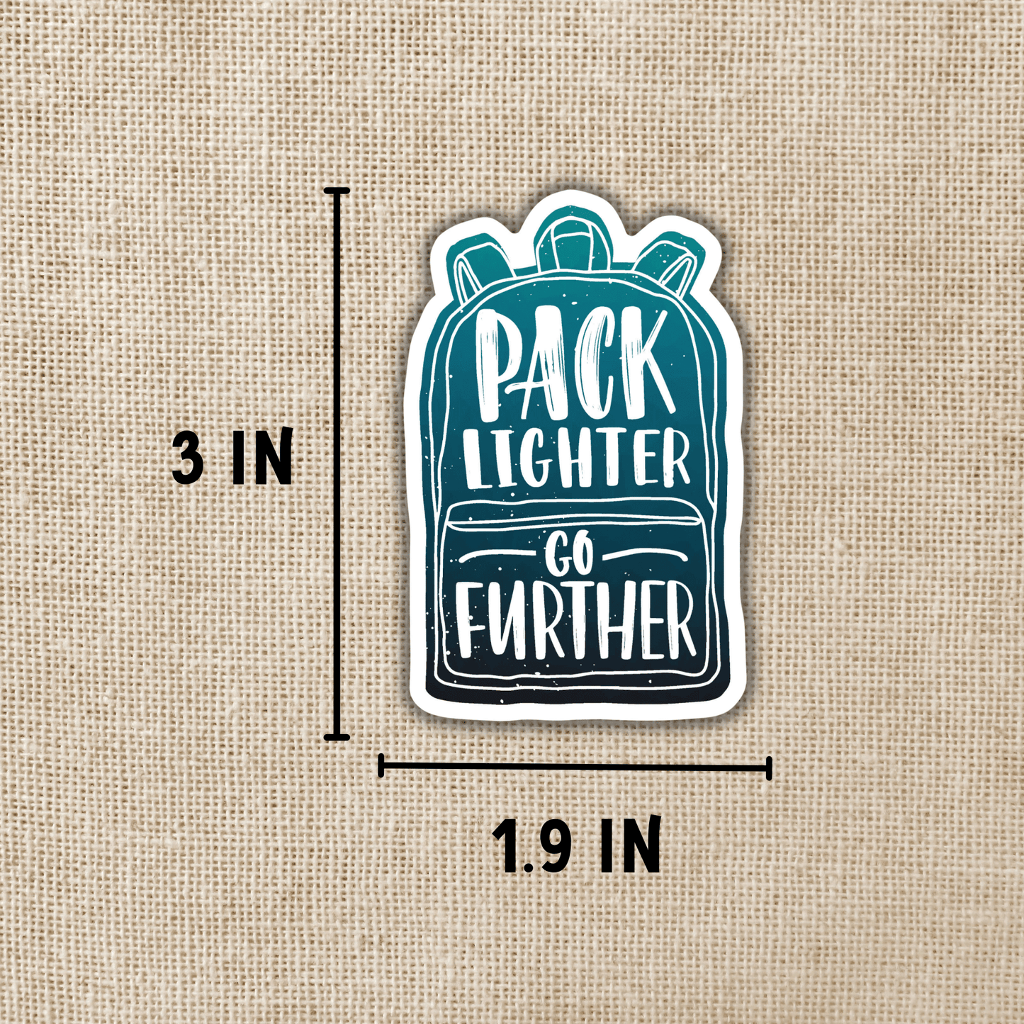 Pack Lighter Go Further Sticker, 3-inch