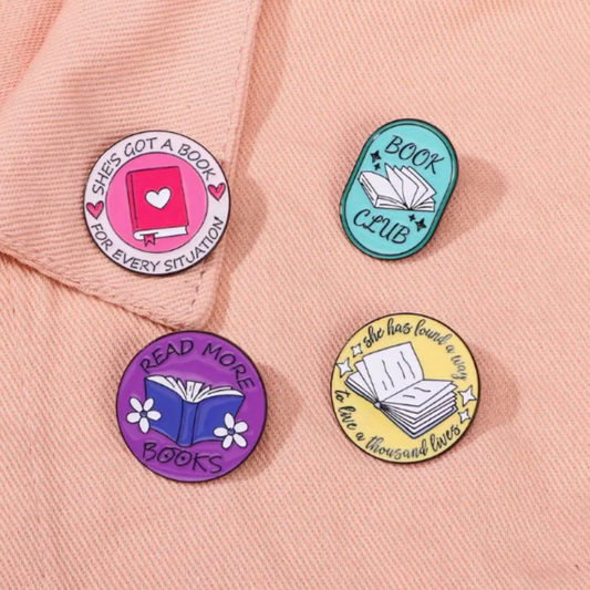 Bookish Enamel Pins