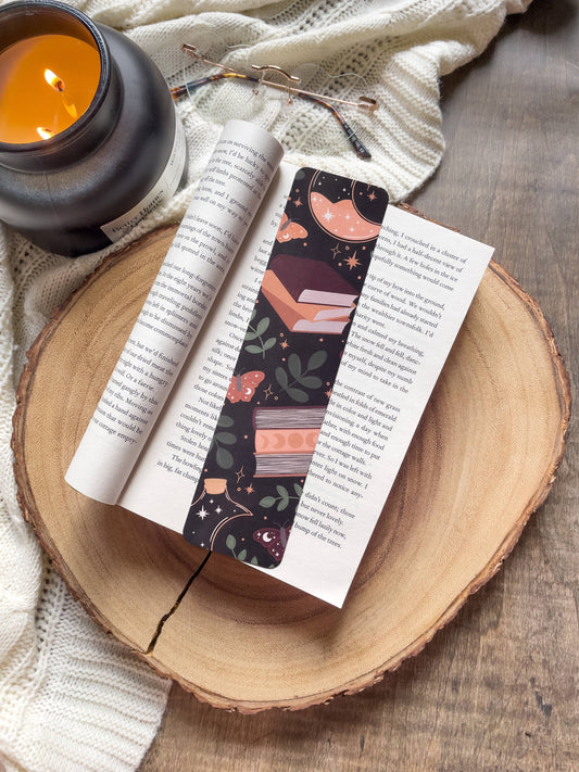 Burgundy Books 2x8 Bookmark | Glossy