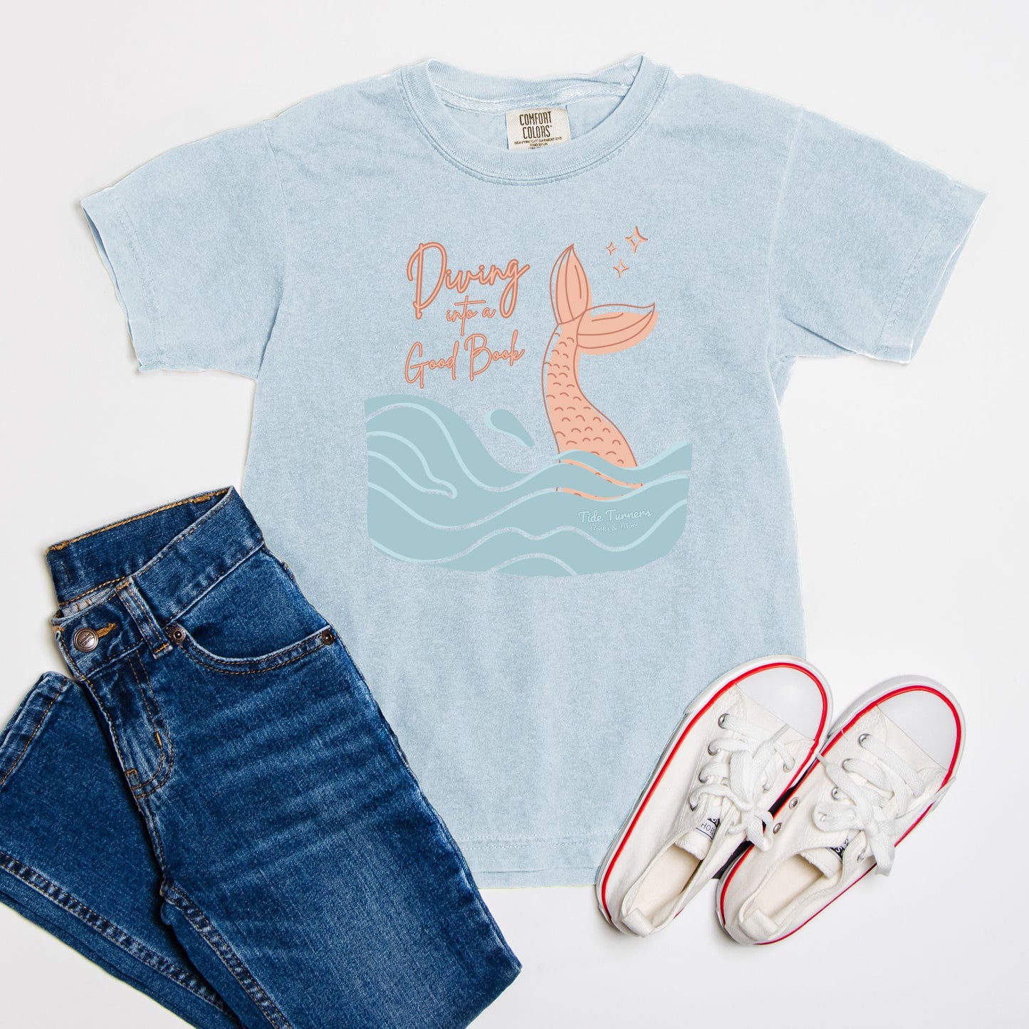 Diving Into A Good Book Youth Tee