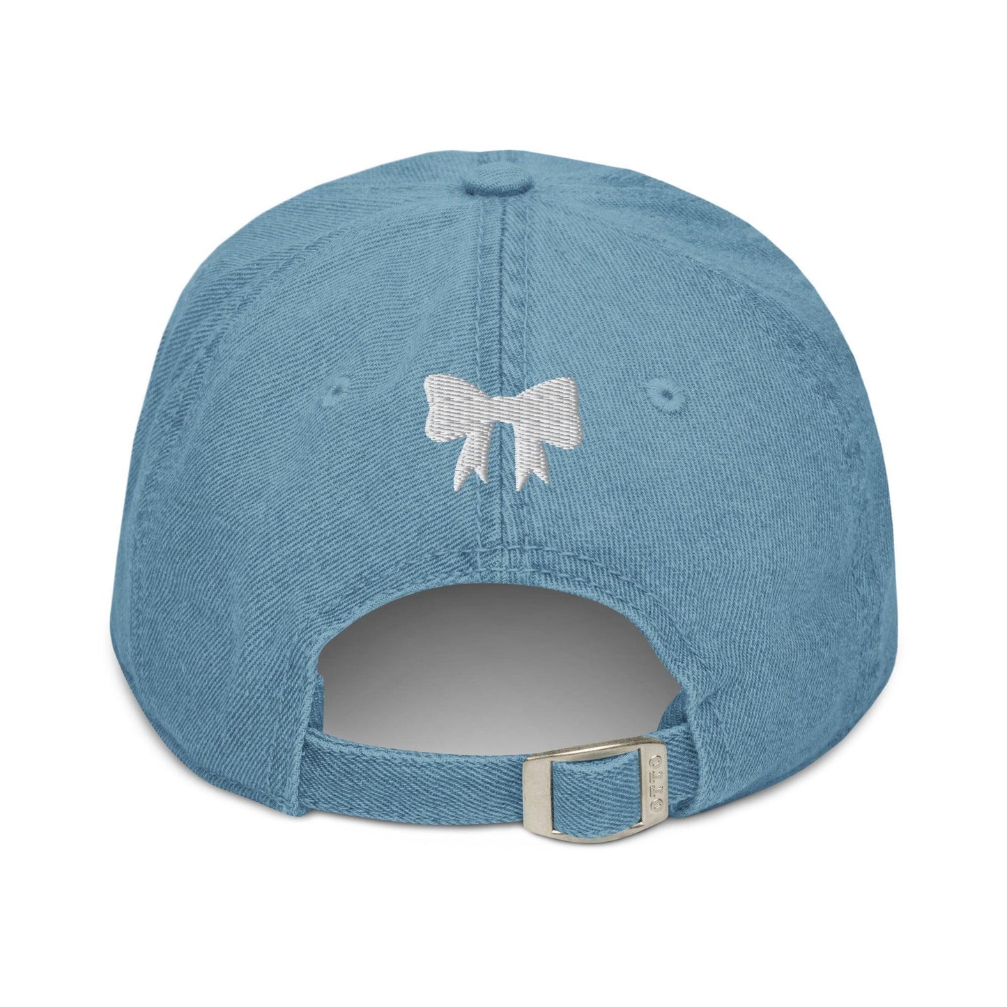 Bookish Girlie Embroidered Denim Hat
