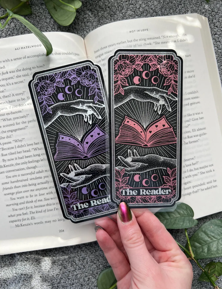 Handmade Foil Bookmark: The Reader Tarot Card