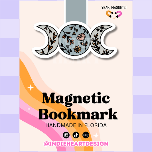 Triple Moon | Magnetic Bookmark    