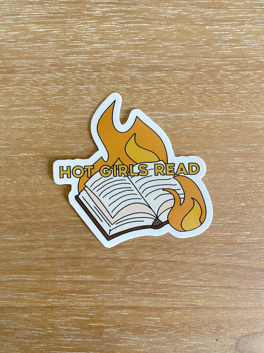 Hot Girls Read Sticker