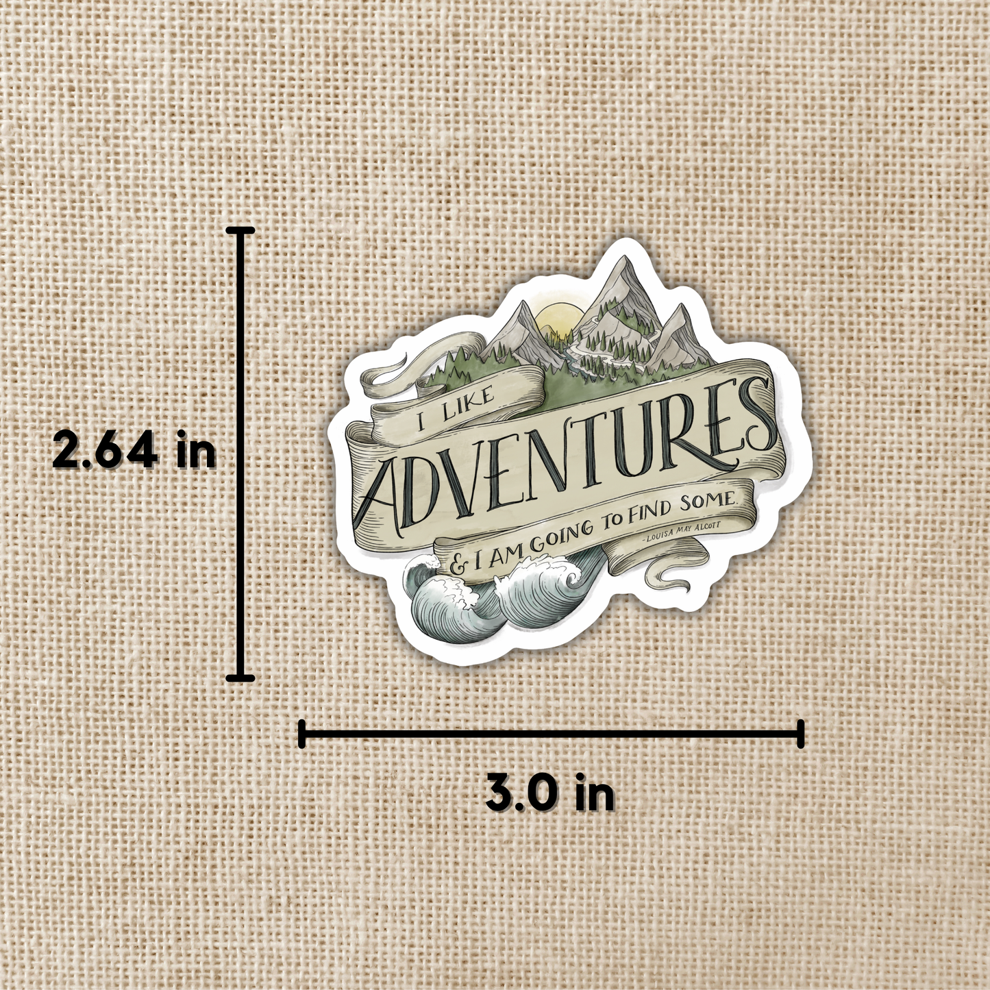 I Like Adventures Sticker