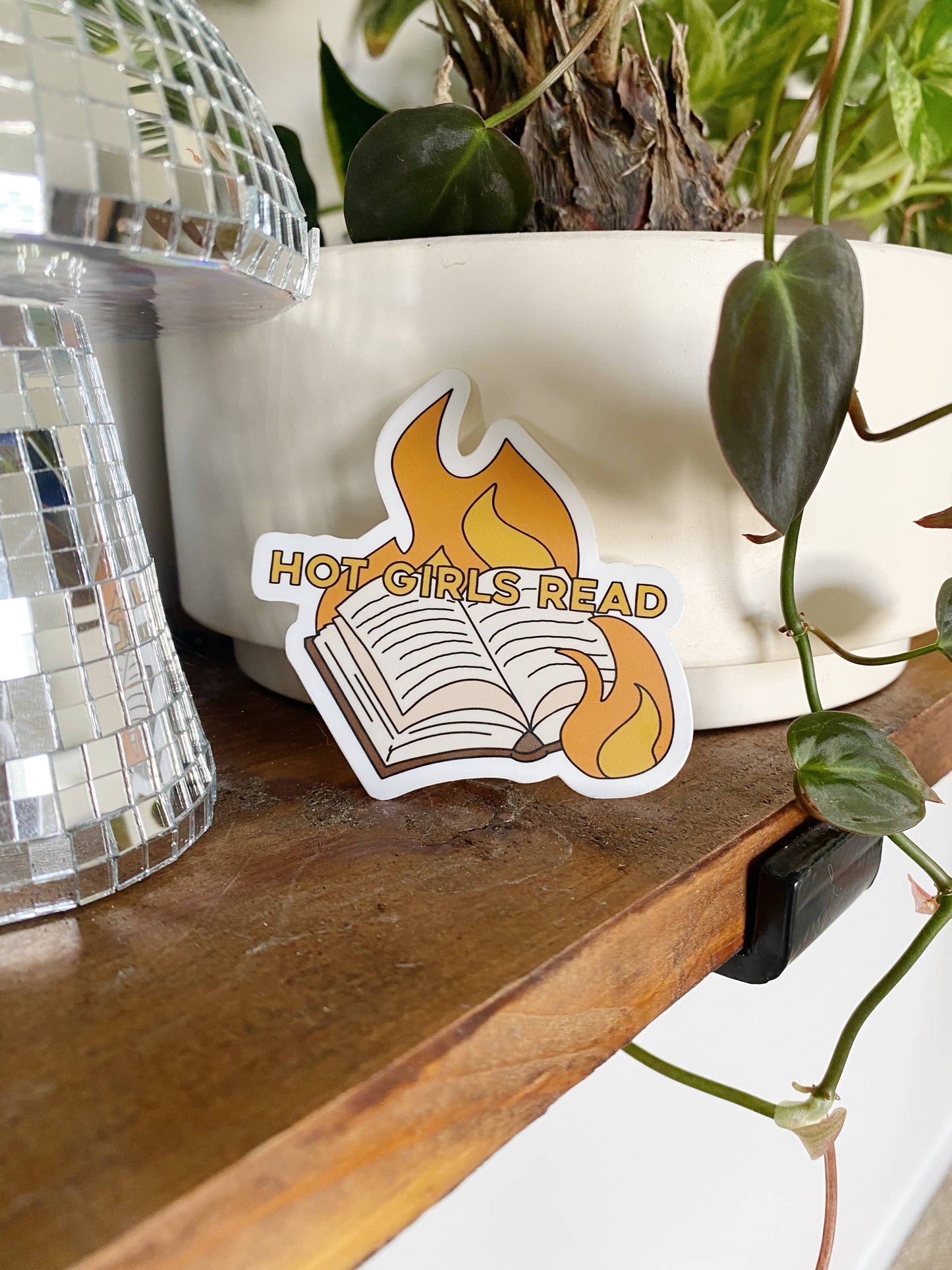 Hot Girls Read Sticker