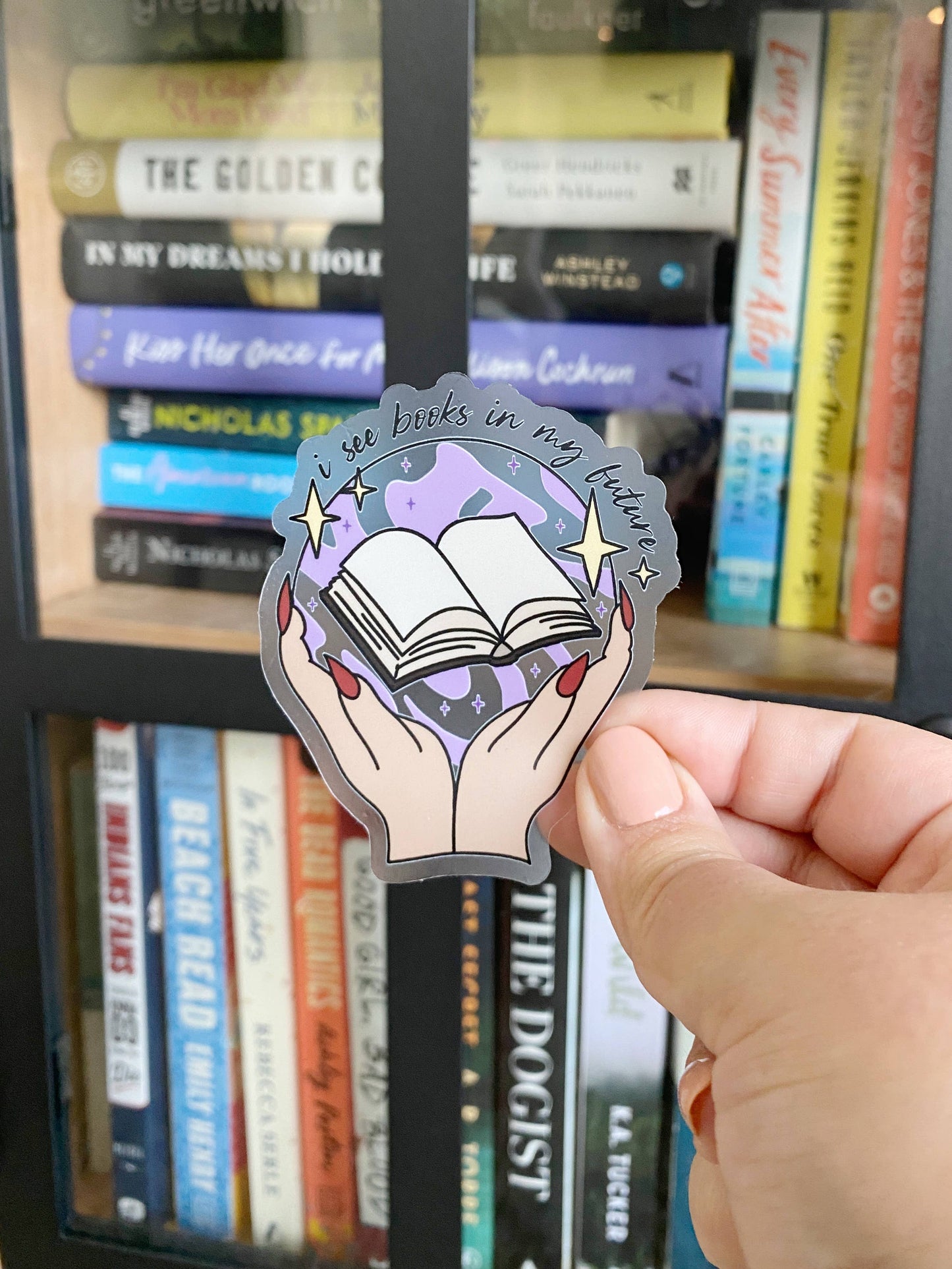 I See Books In My Future CLEAR Sticker