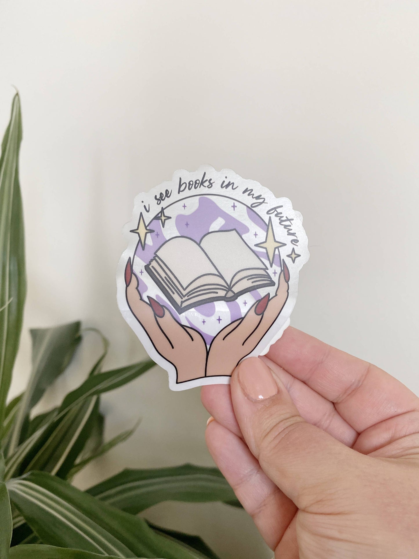 I See Books In My Future CLEAR Sticker