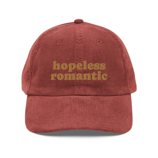 Hopeless Romantic Vintage Corduroy Cap